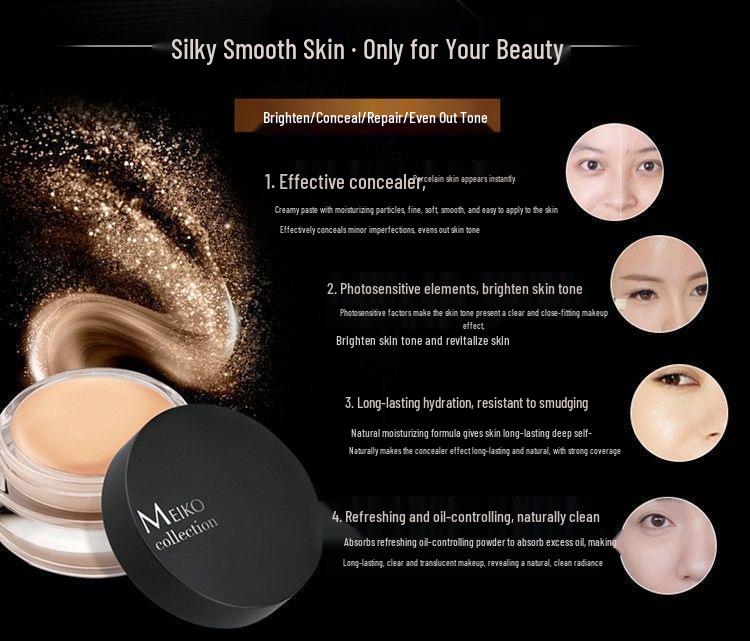 Bright Concealing Foundation: Studio-Grade Cream for Acne, Freckles, Dark Circles, and Tattoos