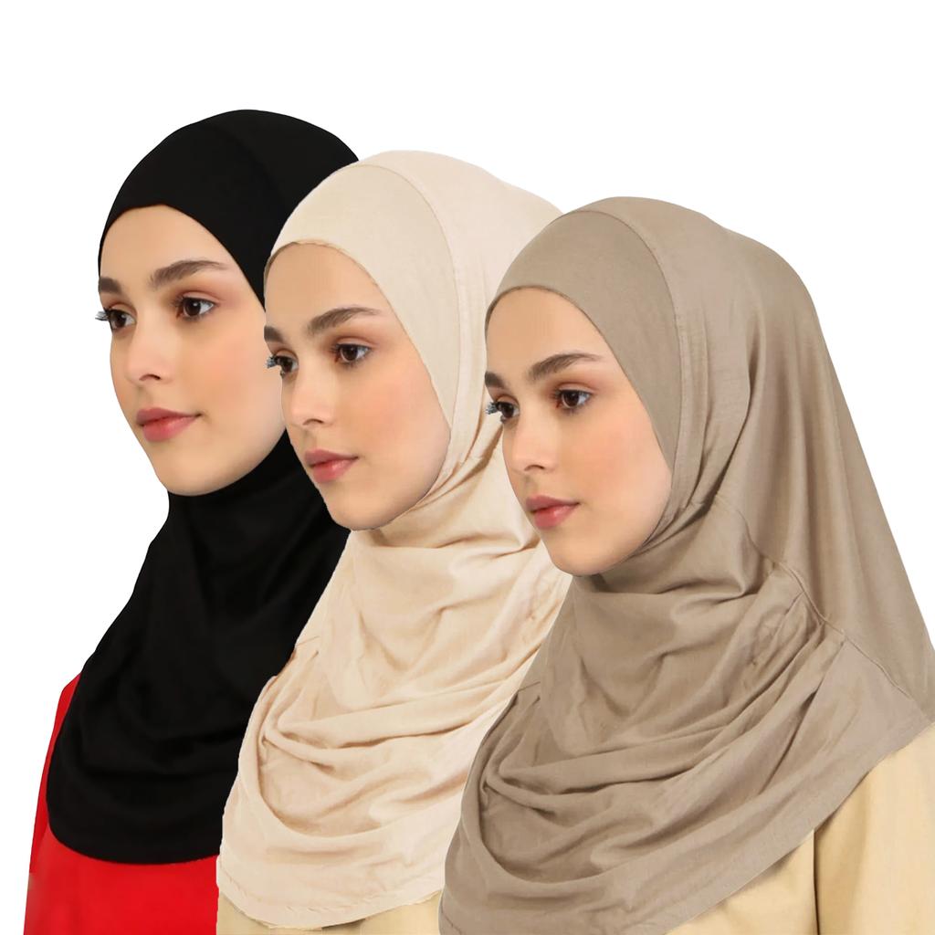 Large Plain Muslim Ethnic Scarf Women Hijab Islamic Muslim Hijab Instant Turban Arabic Scarfs Khimar Fashion Ramadan Headwraps