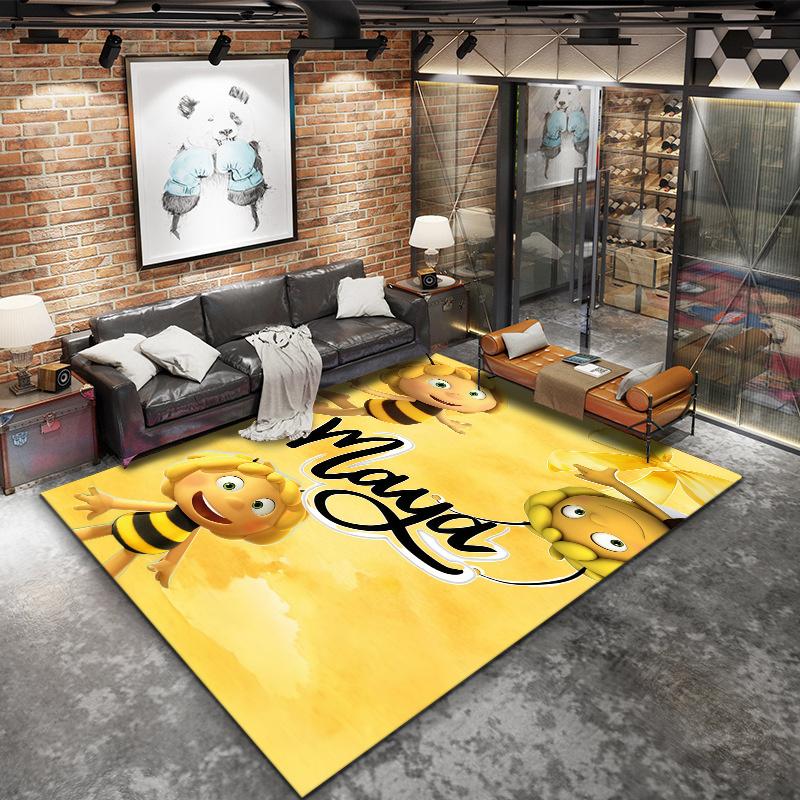 Maya Bee Carpet Rug for Living Room Bedroom Home Sofa Decoration,Kids play Nonslip Floor Mat
