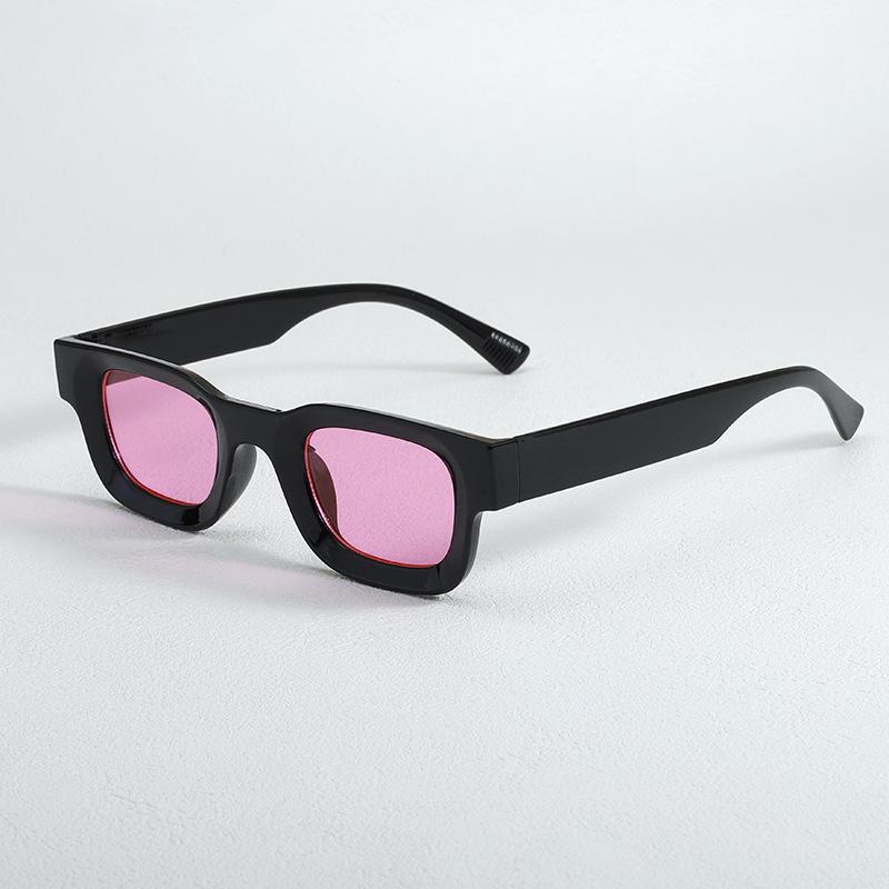 Simple Square Fashion Plastic Sunglasses for Men and Women Trendy UV Resistant Glasses Outdoor Sunscreen Sunshade Eyewear