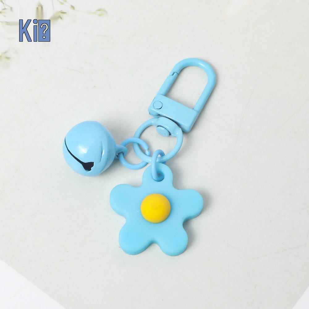 Portachiavi Campanella Fiore Smaltata Colorata - Portachiavi Colore Caramella Gioiello Ciondolo Fai da Te