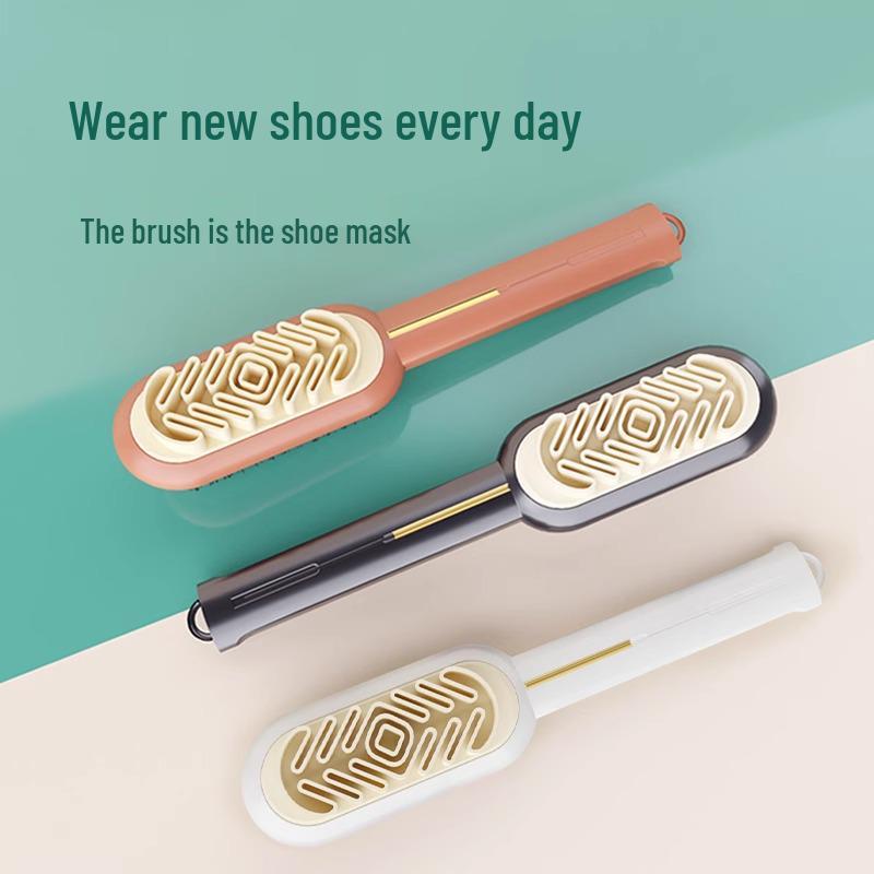 Double-Sided Suede Shoe Brush & Rubber Eraser - Quickly Removes Stains, Soft Bristles Protect Shoes.