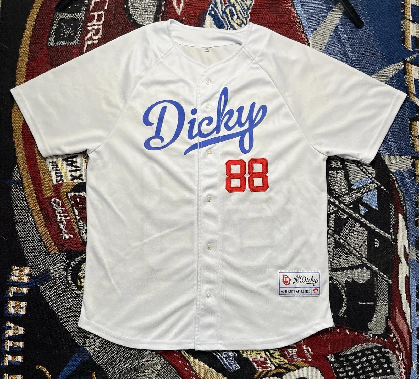 Lil Dicky Baseball Jersey Shirt Tour Medium DAVE 88 Dodger Style Authentic Rap S