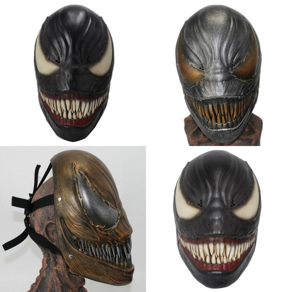 Venom Face Mask Horror Style Resin Prop For Halloween And Christmas Use