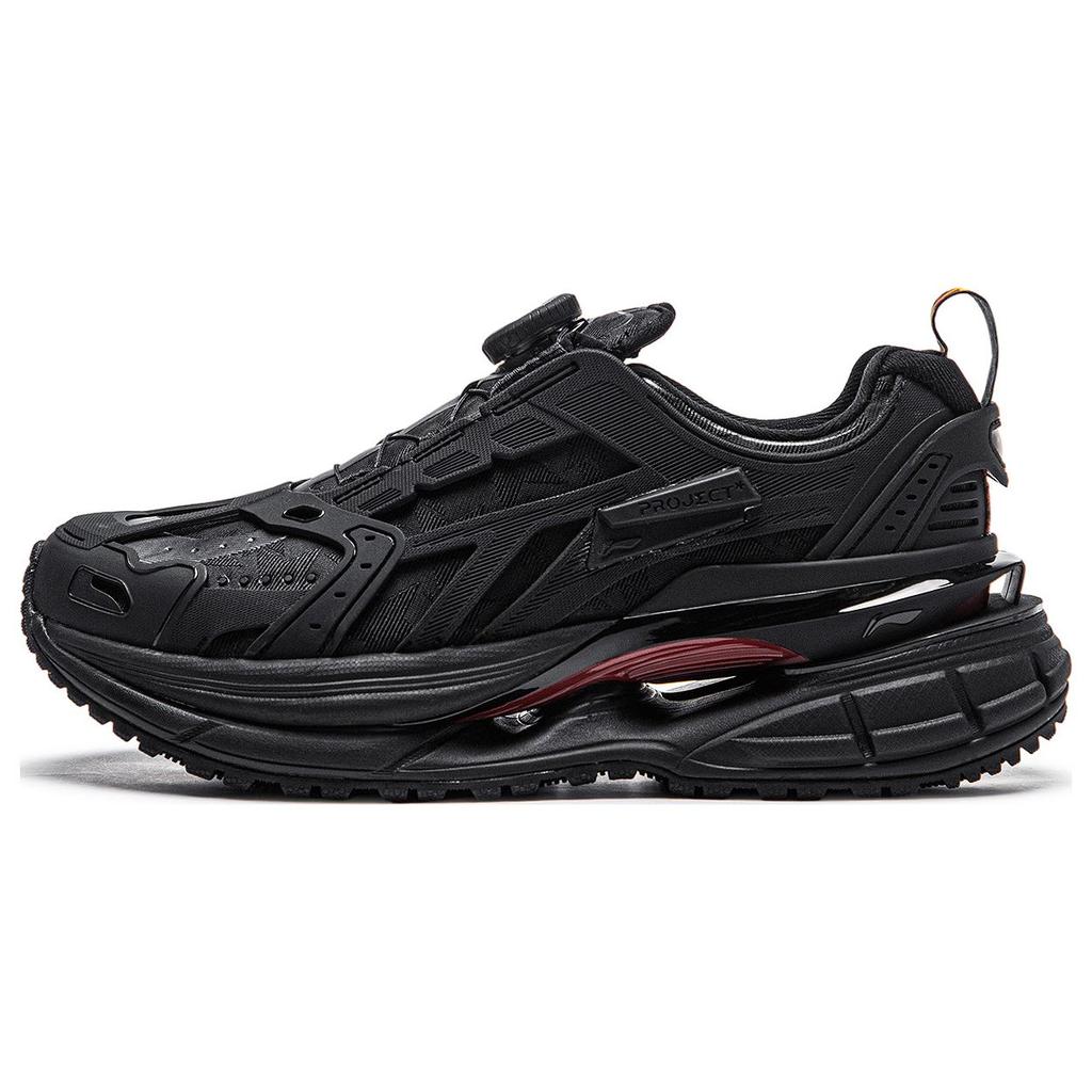 New LiNing Project* Yanxing Anti Slip Wear Resistant Low Top Casual Shoes Women's Black AGLT222-2