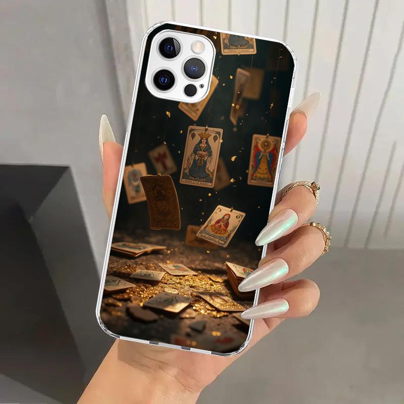 Witch Tarot Card Phone Case for Iphone 17 Air 16 15 Plus 14 13 Mini 12 11 Pro Max 16E 7 8 SE 2020 Soft Funda Print Shell 17 Air