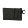 Coach Zip Card Case 13 Letter Logo Zipper Solid Color Cross Grain Leather Clutch Card Holder Wallet Women wallet Black CJ879-BLK