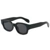 Premium sunglasses square round face sunglasses small frame thick edge trendy brand hip hop men's glasses