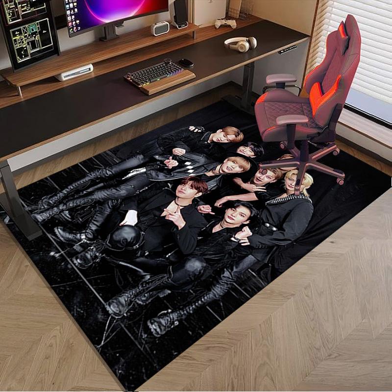 Kpop Stray Carpet, Chair Rug,Rug for Office Bedroom living rooms, Doormat decor Fan Gift Christmas Gift