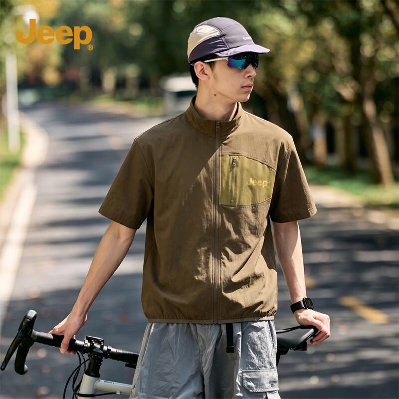 

JEEP Men s Color-Block Pocket Short-Sleeve T-Shirt M