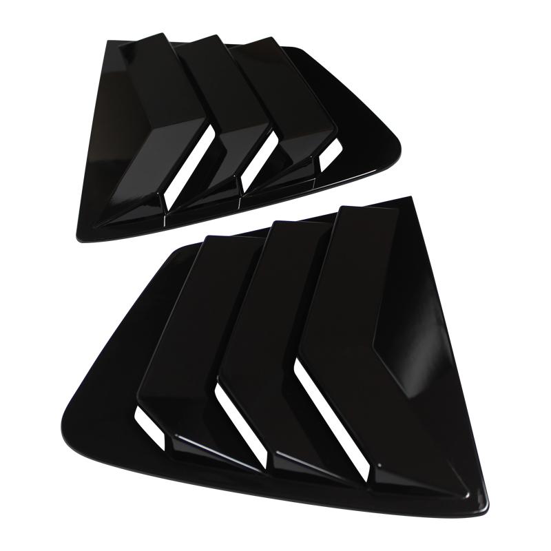 1 Pair Window Shutter For Honda Civic 9th 2011-2015 Car Front Triangle Window Louver Shutter Blind Shade Cover Trim Sticker Vent