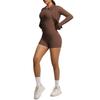 New Breathable Tight Polished Long-sleeved Jacket Fitness Yoga Clothes Solid Color Three-piece Fitness Sportswear Women
