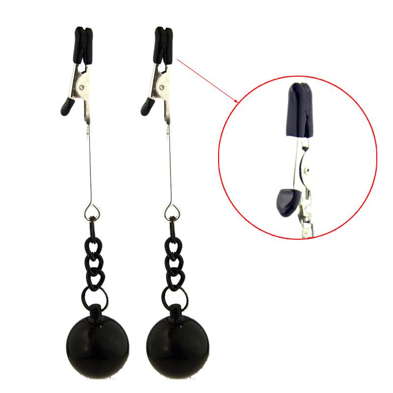 28 Kinds SM Women's Stainless Steel Breast Clip Nipple Clamps Gravity Ball Weight Pendant Traction Stimulator Adult Toys 18