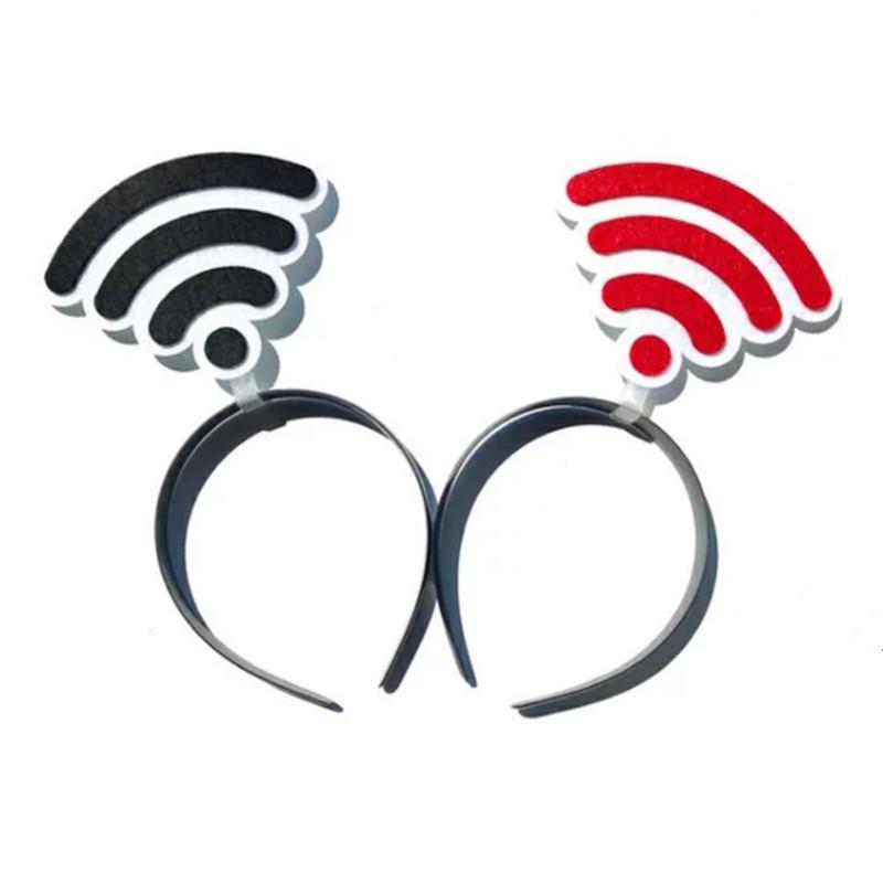 Personalized Halloween Arrow Headband & WiFi Exclamation Hair Clip for Braids