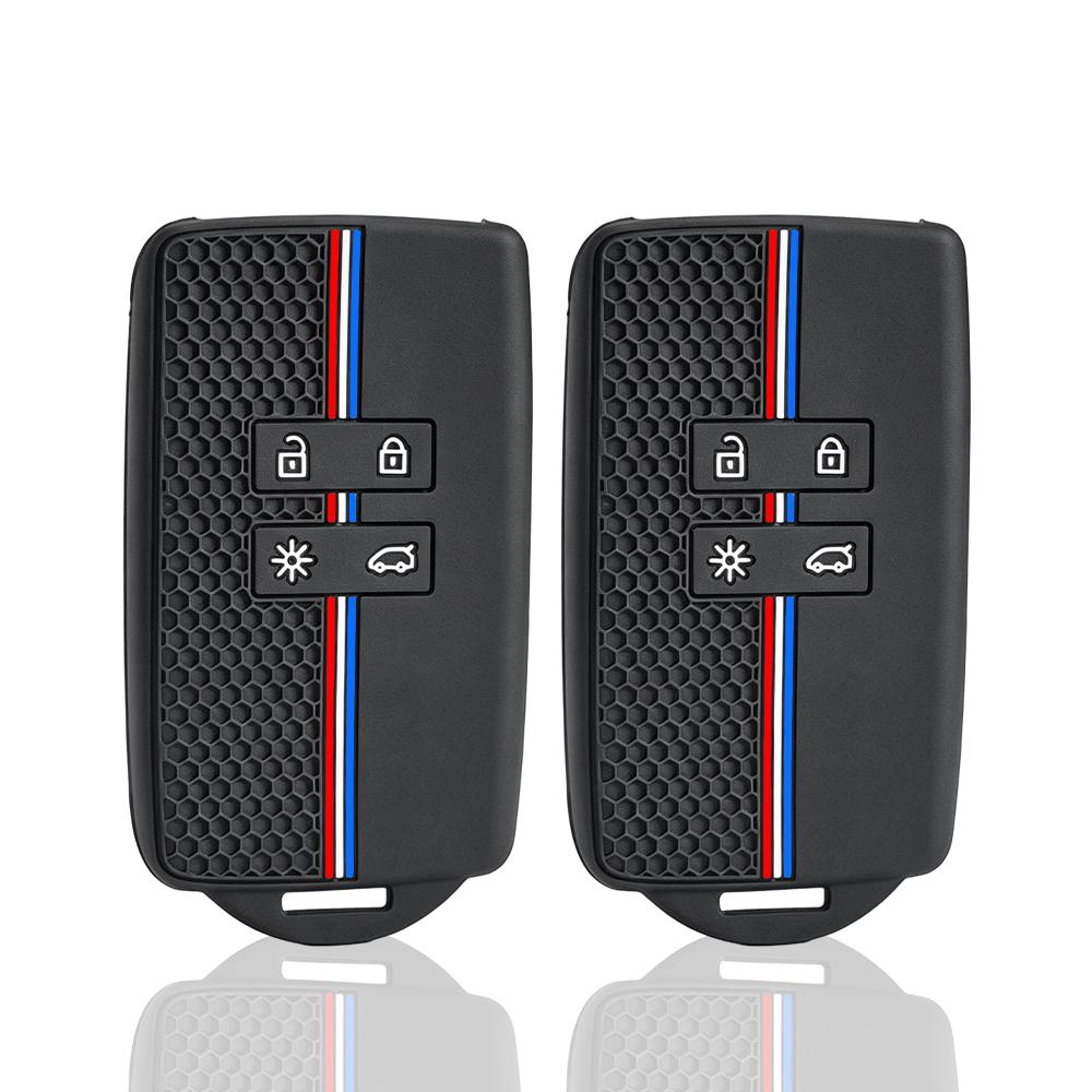 Silicone For Renault Captur Koleos Kadjar Arkana Megane Dacia Duster Sandero Stepway Smart Car Key Cover Fob Case