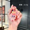 Cute Big Card Drag Rabub Keychain Girl Heart Cartoon Soft Cute Pendant Couple Girlfriend Gift Accessories