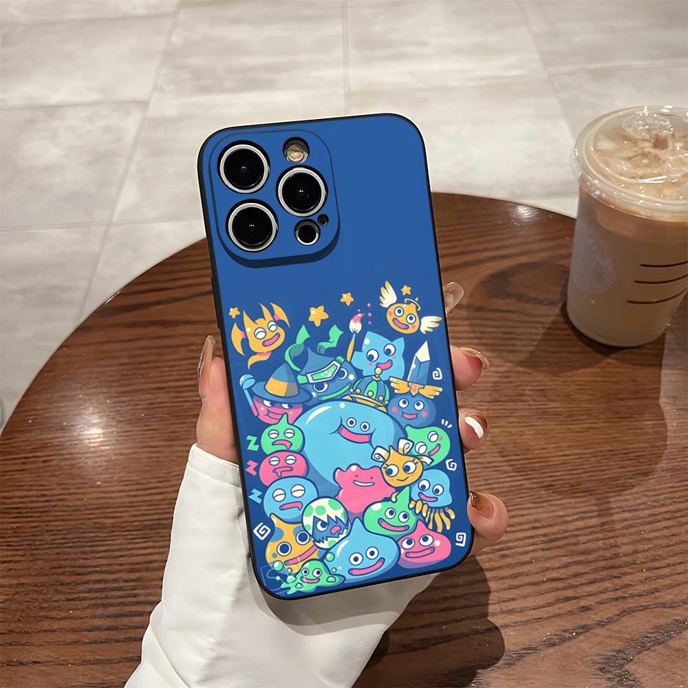 D-Dragon Quest Slime Phone Case For 17 Pro Max Iphone 14 Pro Max 12 16 15 13 Pro 11 Xr X Xs 8 7 Plus Back Cover