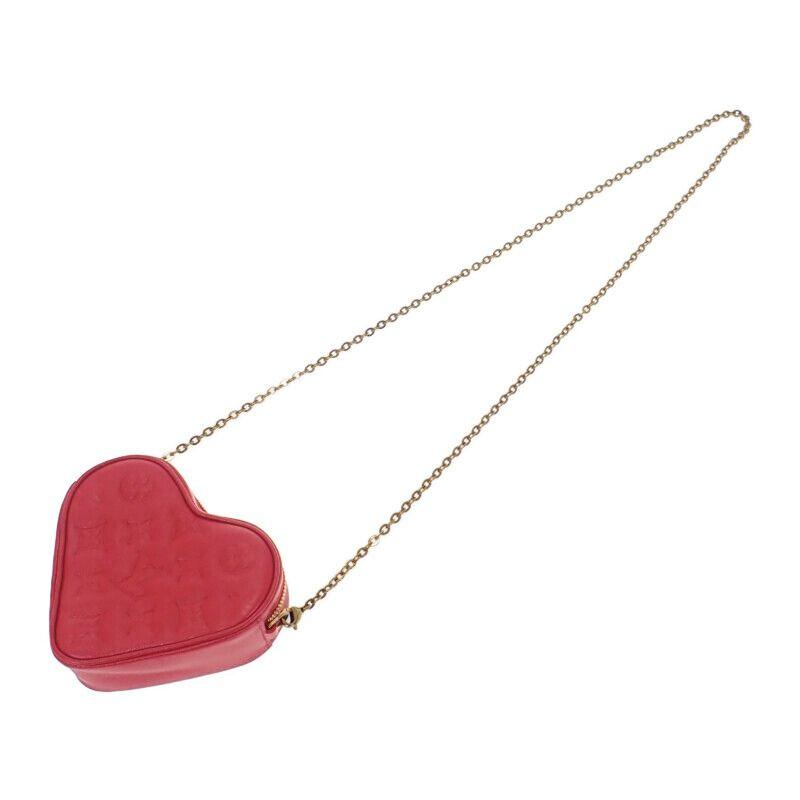 LOUIS VUITTON  M80837 Monogram Shoulder Bag Red leather Women