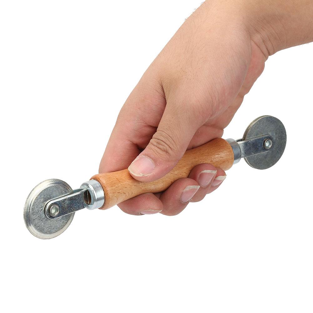 Wooden Handle Aluminum Alloy Wheel Repair Tube Stitch Puncture Patch Tyre Roller Bearing Tool