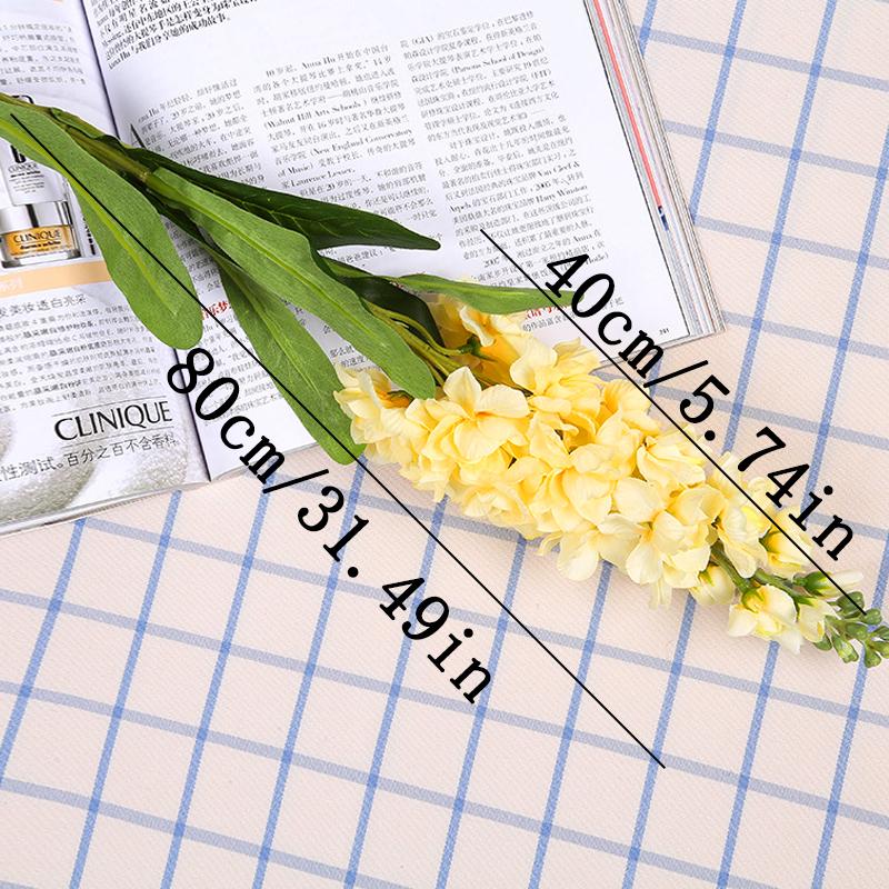Artificial Hyacinth Green Leaves Violet Fake Silk Artificial Flowers Mariage Birthday Party Bridal Floral Home Decoration