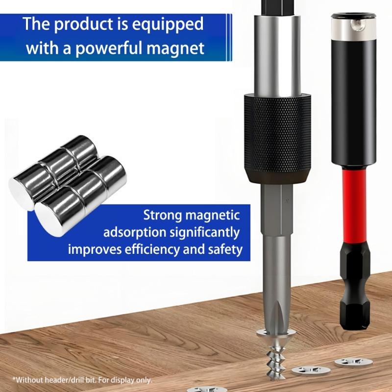 Magnetic Ball Bearing Socket Extension Rod High Strength Carbon Steel Extended Reach Adapter Tool For Professional Mechanics