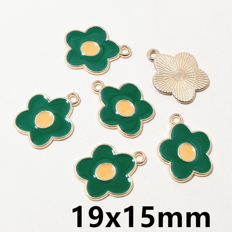 20pcs Enamel Charms Pendants Butterfly Flower Bow Mushroom Shape DIY Jewelry Making Accessories for Earrings Necklace Bracelets