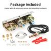 3-in-1 Auto-Anzeigegerät Wassertemperatur + Spannung + Öldruckanzeige mit LED-Licht für Auto, Marine, LKW, Traktor Dreifach-Anzeigegerät-Set