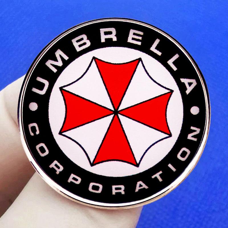 Resident Evil Biohazard Umbrella Corp Brošňa odznak hry Pin Alloy