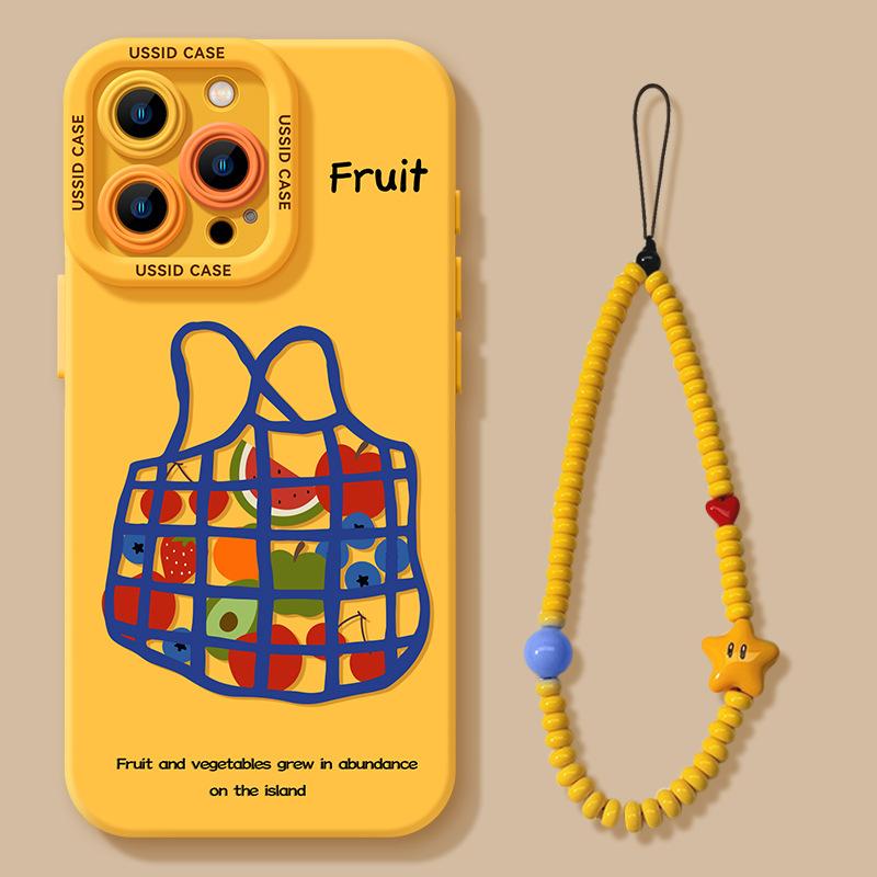 Apple 17 mobile phone case new iphone15promax yellow 14 summer 13pro liquid 16 silicone 12 all-inclusive