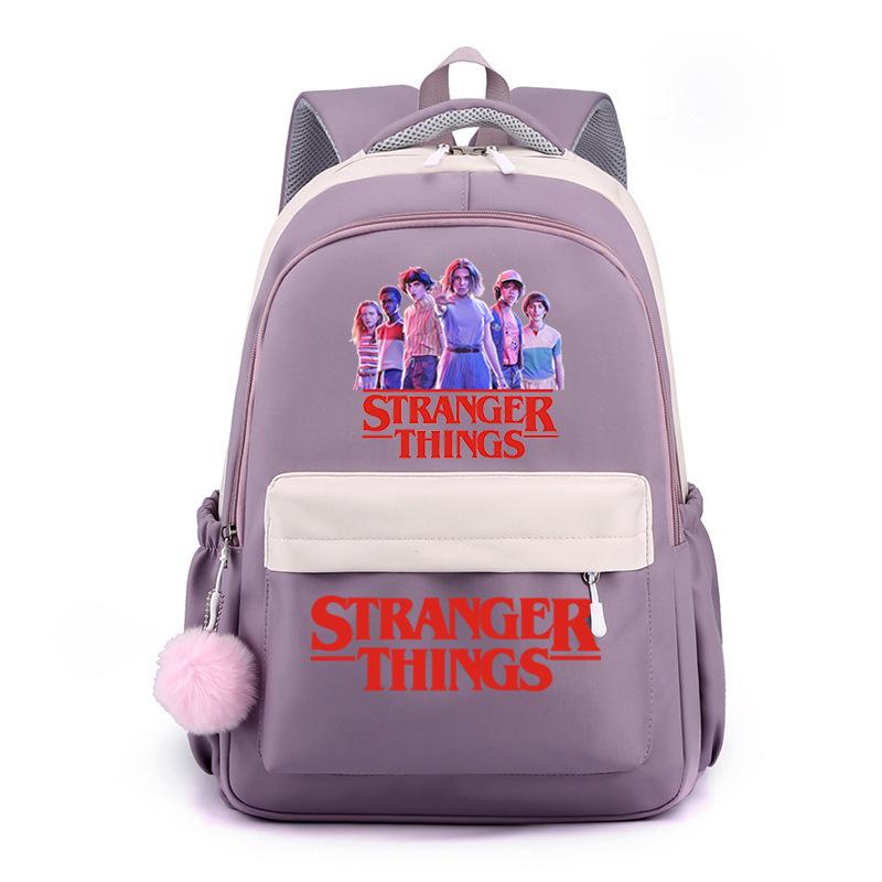 Stranger Things Stranger Things Fashion Peripheral Printing Student School Bag Large Capacity Backpack