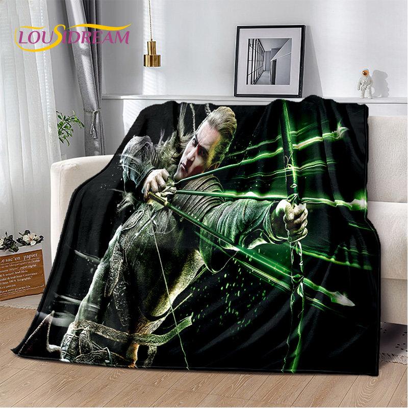 L-Lord of the Rings H-Hobbit Soft Plush Blanket,Flannel Blanket Throw Blanket for Living Room Bedroom Bed Sofa Picnic Cover Kids
