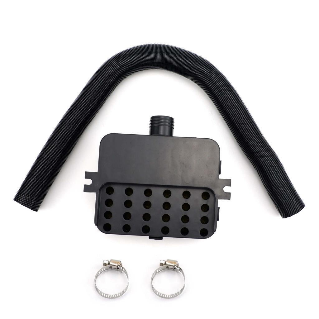 25mm Air Diesel Heater Intake Filter Silencer + Intake Duct Pipe Stretch Length 60cm + 2x Clips For Webasto Eberspacher