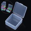1Pcs Transparent Plastic Beads Storage Box Small Items Crafts Hardware Storage Square Container Case Jewelry Organizer Case