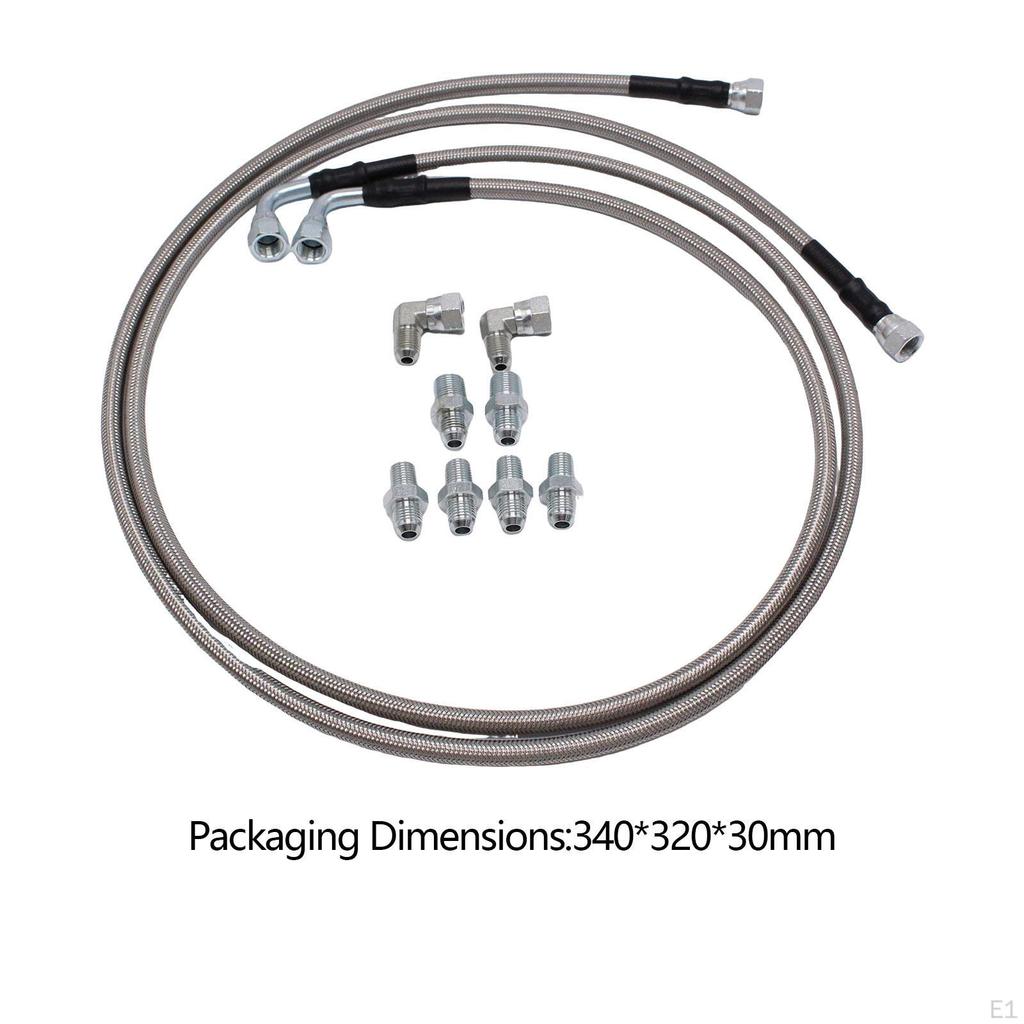 Braided Transmission Cooling Line Hardware Components for TH350 Vehicle