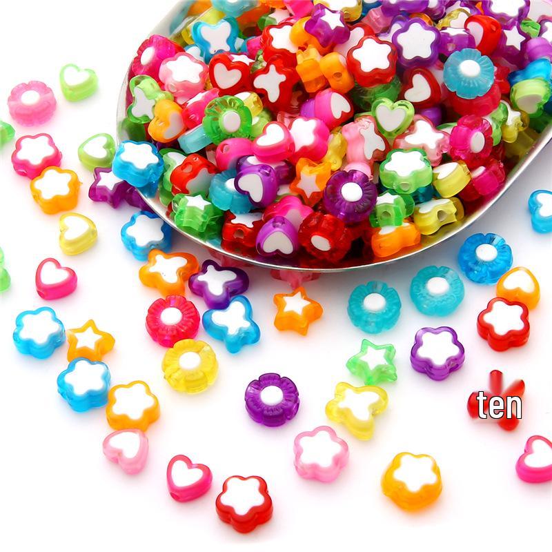 

Acrylic Star, Heart, Butterfly, and Flower Beads for DIY Bracelets