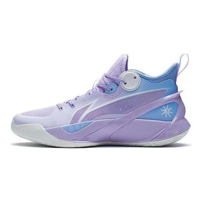 Li Ning Sonic 10 Basketball Shoes Men Sneakers Purple Blue ABAS069-7