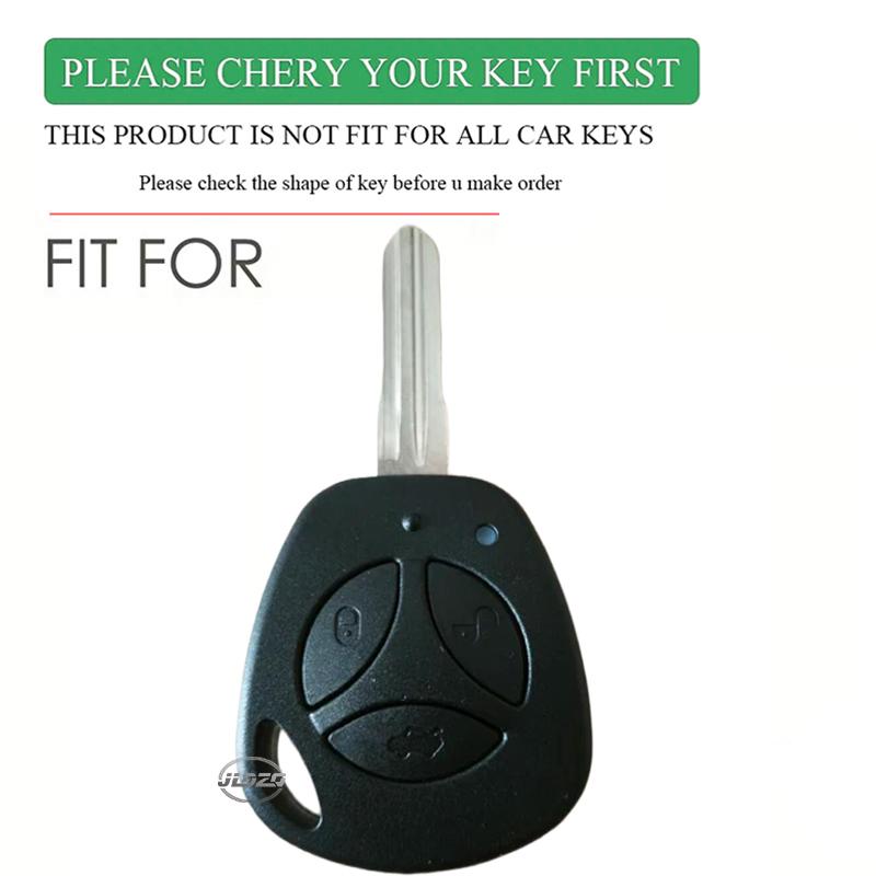 Silicone Car Key For Lada Vesta Granta Priora Kalina 3 Buttons Remote Key Case Cover Fob Car Shell