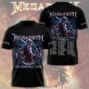 Hip Hop Rock Megadeth Band Canada Tour 2026 3D Print T-shirt Men Women Fashion Short Sleeve Tops Tees Street Vintage Apparels