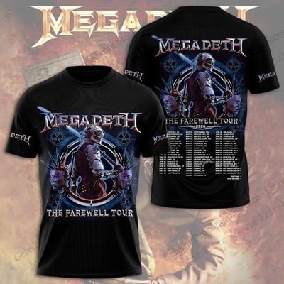 Hip Hop Rock Megadeth Band Canada Tour 2026 3D Print T-shirt Men Women Fashion Short Sleeve Tops Tees Street Vintage Apparels