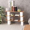 Solid Wood Mini Cabinet Bookshelf Model Dollhouses Accessories For Bedroom Kitchen Living Room Tiny House Decoration