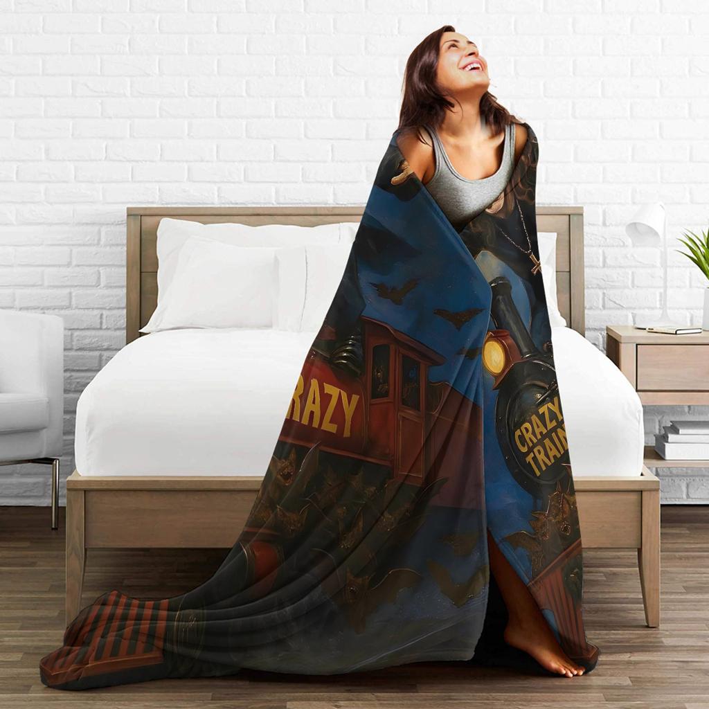 Warm Weich Jungen Flugzeug Reise Ozzy Osbourne Bettwäsche Decken Flanell Tagesdecke Für Couch Sessel Sofa Bett Druck Sofa Bettbezug