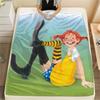 1PC Pippi Longstocking Print Flannel Blanket, High Quality All Seasons, Home Decor, Warmth and Comfort, Perfect for Christmas Gifts