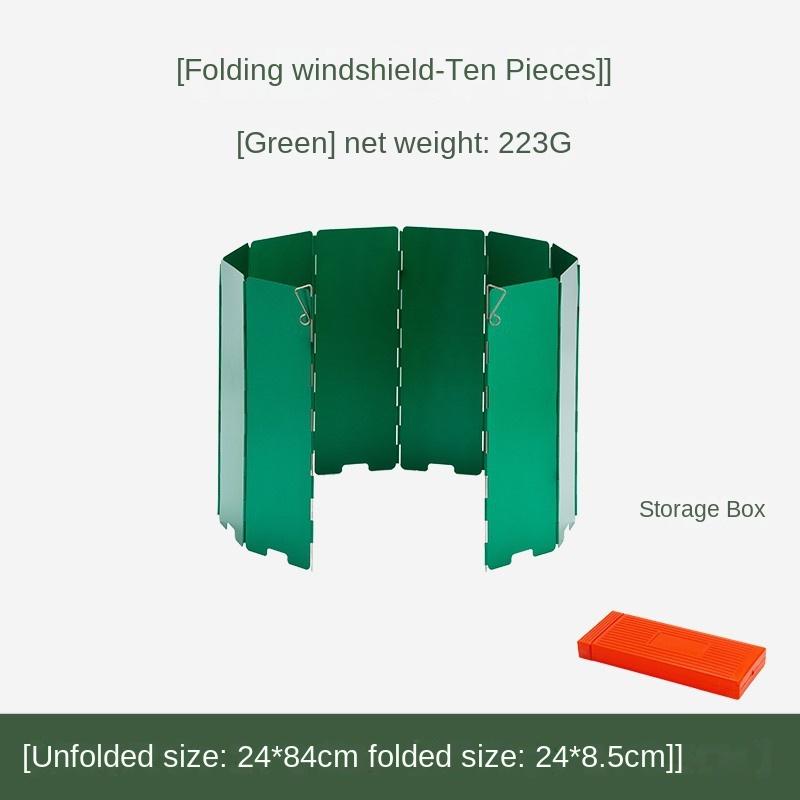 Outdoor Windshield Portable Gas Stove Windshield Stove Gas Stove Enclosure Camping Thickened Furnace End Ring Folding Windproof Board
