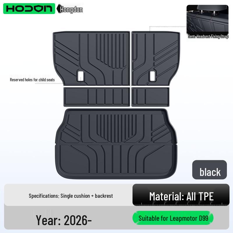Leapmotor D99 Custom Trunk Mats - TPE26 Interior Accessories for New Car Modification