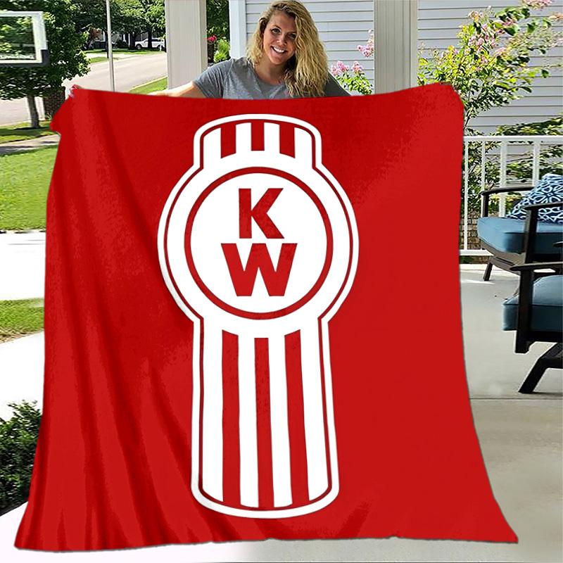 1pc Blanket - Kenworth LOGO Print Design, Lightweight Blanket for Sofa, Bed- Soft &Warm, Gift for All Seasons