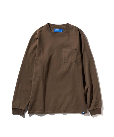 

GORDON MILLER Men s Pocket Long Sleeve T-Shirt, Solid Color, Brown, Size L, 1745160