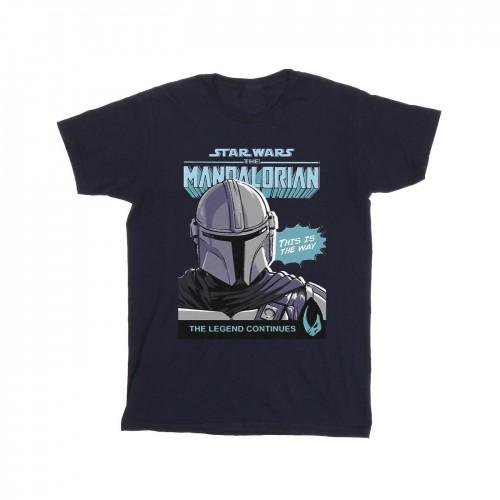 

Star Wars The Mandalorian Mens Mando Comic Cover T-Shirt XL