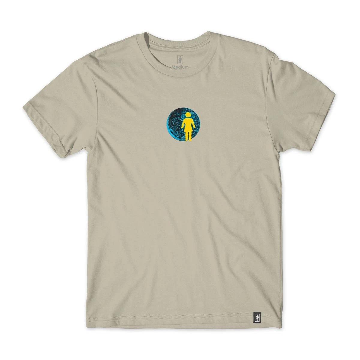 Girl Skateboards Shirt Sphere Sand S