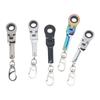 Compact Appearance Ratchet Spanner Foldable Design 180 Degree Rotatable Ratchet Wrench Metal Material 4 Colors Available
