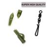 30PCS Carp Fishing Accessories Lead Clip Quick Change Swivel Tail Rubber Anti Tangle Sleeves for Carp Rigs Coarse Fishing Tackle